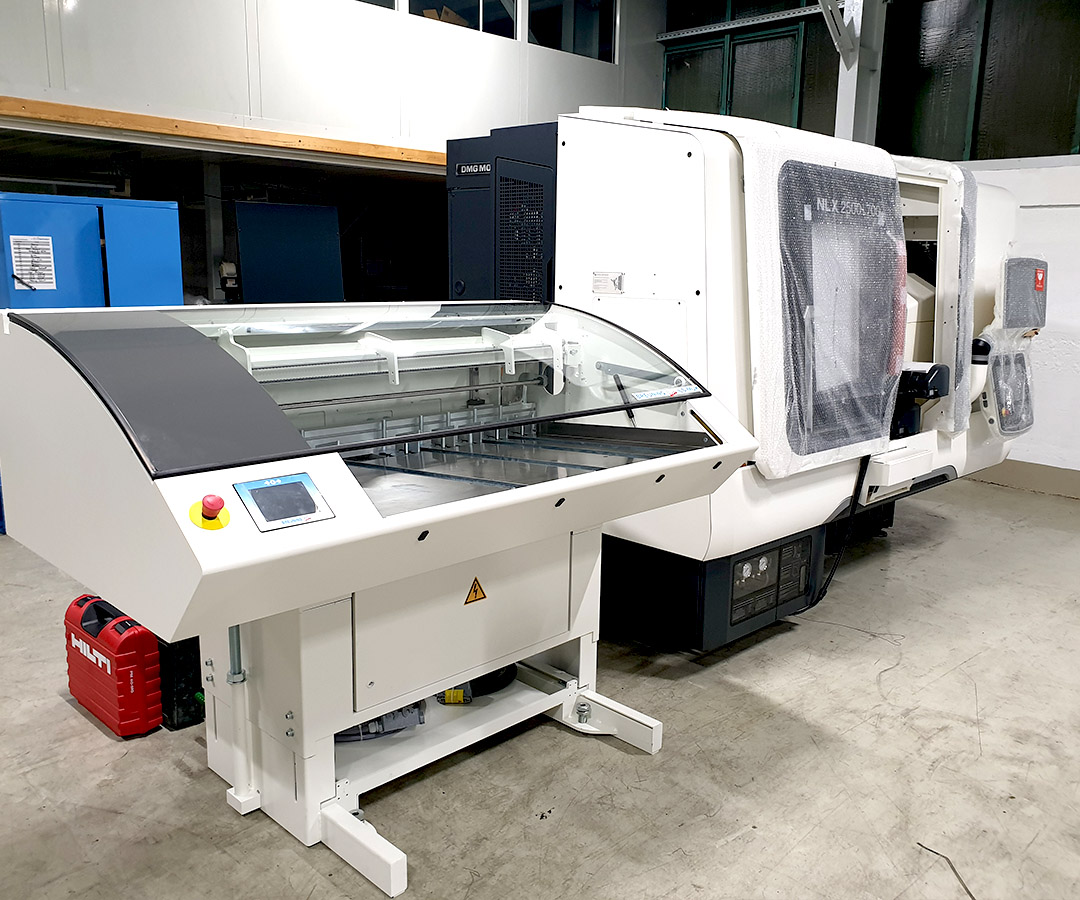Die neue Maschine an ihrem künftigen Standort bei S&H technics GmbH.